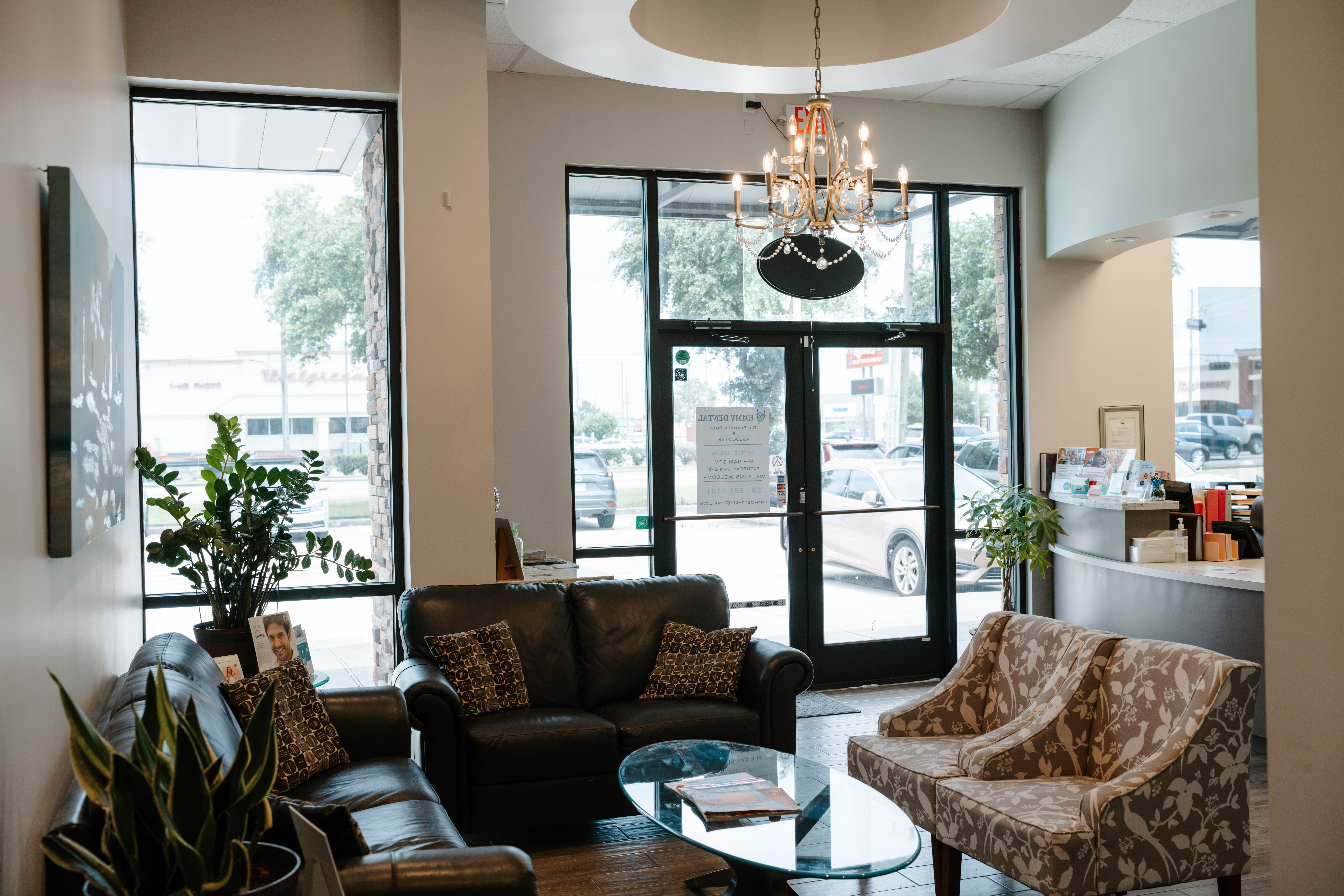 Emmy dental office reception area
